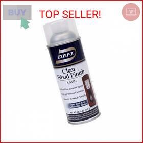 Deft Dft017/54 Interior Clear Wood Finish Satin Lacquer With 12.25oz Aerosol Spray