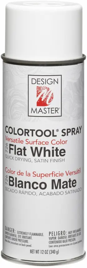 12oz-flat Design Master Dm-ct-726 Colortool Spray Paint White