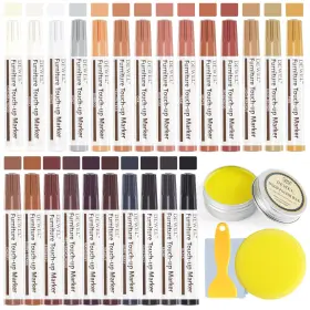 Fq-at-0105-24x-d Dewel Furniture Markers Touch Up 24 Colors Wood Repair Wit
