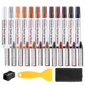 Fq-mq-0459-d-fba Dewel Wood Markers Furniture Repair 12 Colors Touch Up And