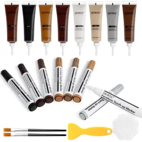 Lw-0380-8x2-fbm Dewel 8 Colors Wood Furniture Repair Kit - Fillers And Touch Up Markers