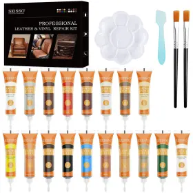 Pg-0375-18x Dewel 18 Colors Leather Repair Kit For Furniture And Vinyl Refurbish