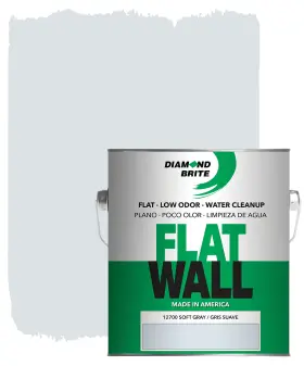 12700-1 Diamond Brite Paint 760968137018 1 Gallon Flat Latex In Soft Grey