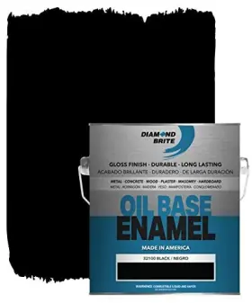 32100-1 Diamond Brite Paint 760968321011 1 Gallon Oil Base Enamel In Black