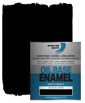 32100-2 Diamond Brite Paint 760968321028 1 Quart Oil Base Enamel In Black