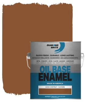 32350-1 Diamond Brite Paint 760968323510 1 Gallon Oil Base Enamel In Chestnut