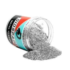 Mf008006 Didspade 2oz Chrome 0.008 Inch Small Silver Metal Flake Solvent Resisitant Glitter Paint