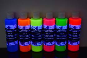 Directglow Llc 765573942507 Uv Blacklight Reactive Fluorescent Tempera Party Paint 6 Color As