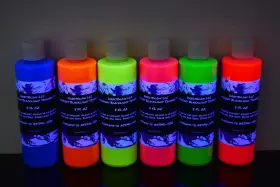 Directglow Llc 765573942507 Uv Blacklight Reactive Fluorescent Tempera Party Paint 6 Color As