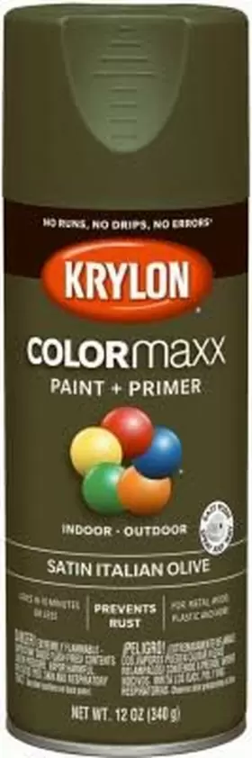 K05566007 Diversified Brands Colormaxx Paint And Primer Satin Italian Olive 12oz 6pk