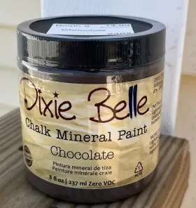 Dixie Belle 815146020757 Chalk Mineral Paint Chocolate Water Based 8 Oz Brand New