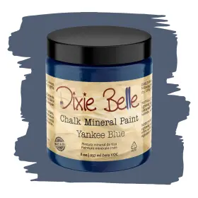 Dixie Belle Paint Company 815146021051 Chalk Finish Furniture - Yankee Blue 8oz Matte Cool Navy Chic