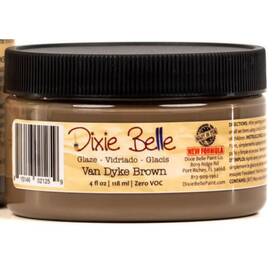 Dixie Belle Paint Company 815146021259 Glaze Van Dyke Brown 4oz Water-based Finis