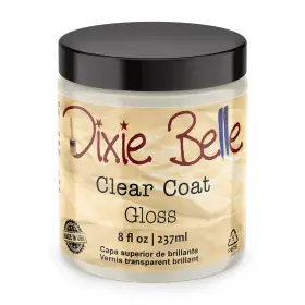 Dixie Belle Paint Company 815146021327 Gloss Clear Coat 8oz Glossy Finish Polyacrylic Topcoat Chalk-friendly