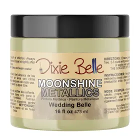 Dixie Belle Paint Company 815146025684 Moonshine Metallics Wedding 16oz Water-based Shiny Chalk