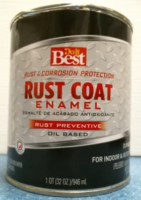 77509 Do It Best Rust Coat Enamel Gloss Black 1 Quart Fs