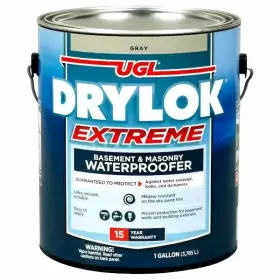21913 Drylok Extreme Concrete Sealer 1 Gallon Masonry Waterproofer Gray Flat Latex