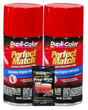 Dupli-color 026916914569 Bright Red Exact-match Automotive Paint For Gm Vehicles - 8 Oz Bundles With