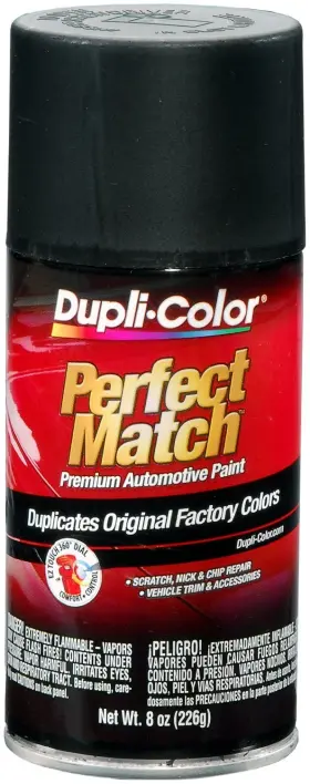Bun0104-6 Dupli-color Bun0104 Universal Flat Black Perfect Match Automotive Paint 8oz 6p