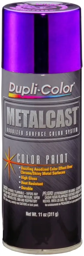 Mc204-6 Dupli-color Pk Metalcast Automotive Spray Paint - Purple Anodized Coating 11 Oz