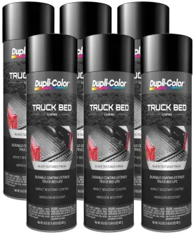 Tr250-6 Dupli-color Pk Black Truck Bed Coating - 16.5 Oz. Aerosol Case Of 6