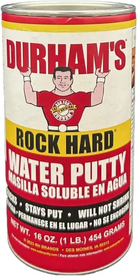 22942503 Durhams 782247572044 076694000015 1-pound Rockhard Water Putty Cream