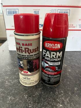 Dutch Standard 445033184137 2-pack Lot Vintage Def-rust Spray Paint Fire Massey Ferguson Red