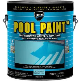 Dyco Paints 029401315117 Waterborne Acrylic Pool Paint Ocean Blue 1 Gallon Resistant To Uv Wa