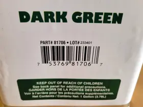 81706 Dykem #81706 Dark Green Opaque Staining Color 1 Gallon