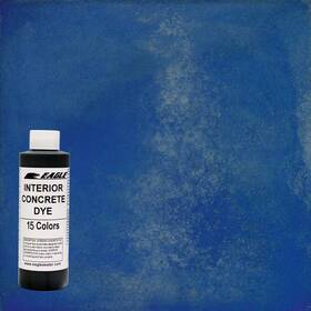 Eagle 445027392371 1 Gal. Blue Poppy Interior Concrete Dye Stain Makes With Water From 8 Oz. Concen