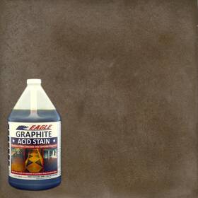 Eagle 445037497493 Graphite Concrete Acid Stain Interior Exterior Floor Marbled Look 1 Gallon