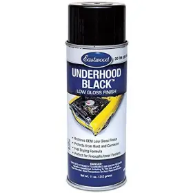 Eastwood 607174101023 Acrylic Underhood Black Semi Gloss Lacquer Paint Recover Aerosol 11 Oz
