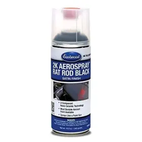 Eastwood 607174112128 2k Catalyzed Aerospray Durable Rat Rod Satin Black Automotive Spray Paint 1