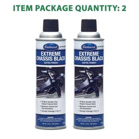Eastwood 98065 Extreme Chassis Black Satin Spray Paint 14oz Aerosol 2 Pack Car Truck