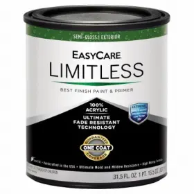 Easycare 042909130327 4 Pack - Limitless Weatherall Exterior House Paint And Primer Medium Base Semi-glo