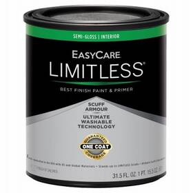 Easycare 042909130907 4 Pack - Limitless Interior Paint And Primer Pastel Base Semi-gloss Acrylic Latex