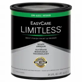 Easycare 042909130938 4 Pack - Limitless Interior Paint And Primer Neutral Base Semi-gloss Acrylic Latex