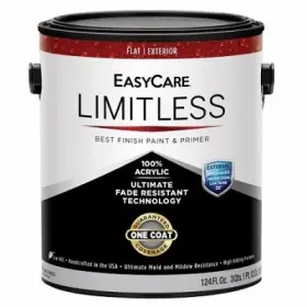 Easycare 042909131034 Limitless Weatherall Exterior House Paint And Primer Pastel Base Flat Acrylic