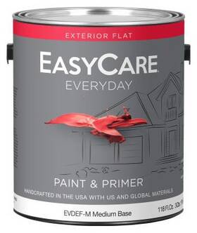 Easycare 042909144027 Everyday Exterior Latex Paint Flat Medium Base Gallon - Evdefm-gl
