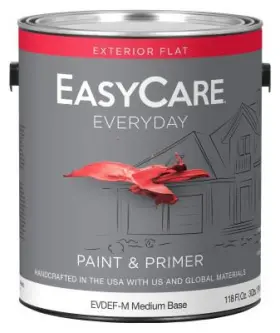Easycare 042909144027 Everyday Exterior Latex Paint Flat Medium Base Gallon - Evdefm-gl