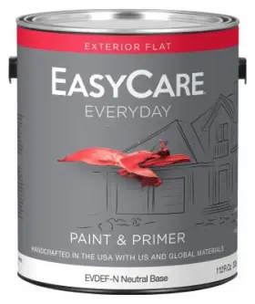 Easycare 042909144058 Everyday Exterior Latex Paint Flat Neutral Base Gallon - Evdefn-gl