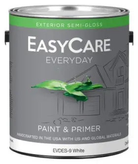Evdesg9-gl Easycare Everyday Exterior Latex Paint Semi Gloss White Gallon -