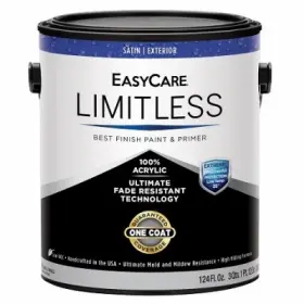 Llese14-gl Easycare 2 Pack - Limitless Weatherall Exterior House Paint And Primer Black Satin Acrylic