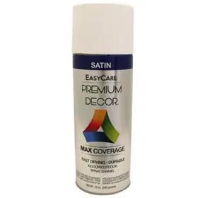 Pds3-aer Easycare Can Of Premium Decor White Satin Spray Paint