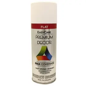 Pds5-aer Easycare Can Of Premium Decor White Flat Spray Paint