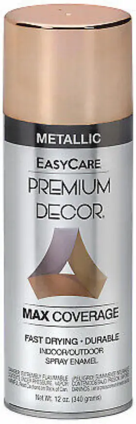 Pds87-aer Easycare Premium Decor Metallic Spray Paint Rose Gold 12 Oz