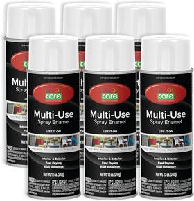 Ecocycle Llc 313106485481 Spray Paint 12 Oz 6-pack Gloss White All-purpose Indoor And Outdoor Rust R