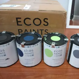 Ecos 817292027932 Paint Four 1 Quart Containers Eggshell Dolphin Dream Star Studded Semigloss