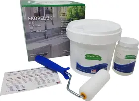 Ekopel Refinished Bath Solutions 746729139040 Pour On Sink Refinishing Kit Odorless 3 Pound Pack Of 1 White