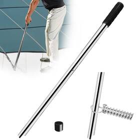 Eooezj Caop-004 Pool Cover Tool And Bar 26-1/2 Inch - Interlocking Swimming Silver
